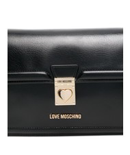 LOVE MOSCHINO FIOCCO Bolso de hombro negro - Bolsos Mujer - 3