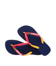 HAVAIANAS BRASIL MIX Chanclas BRASIL MIX azul marino/rojo rubí - Zapatos unisex - 4
