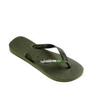 HAVAIANAS BRASIL LOGO Chanclas para hombre verde verde - Zapatos unisex - 3