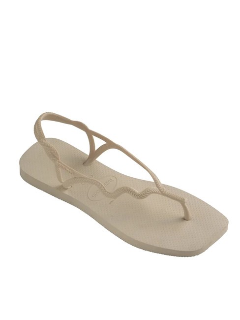 SOLEIL Sandalia tipo chancla beige - Zapatos Mujer