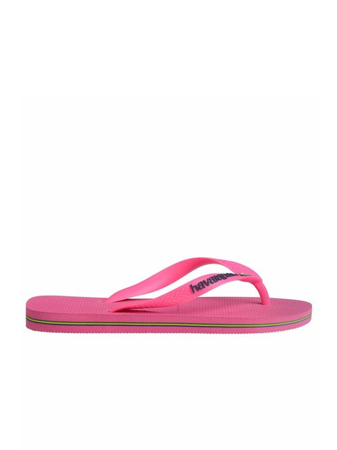 BRASIL LOGO NEON Chanclas flujo rosa/flujo rosa - Zapatos unisex