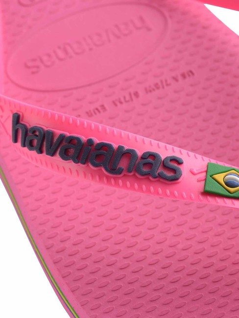 BRASIL LOGO NEON Chanclas flujo rosa/flujo rosa - Zapatos unisex