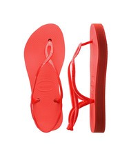 HAVAIANAS LUNA FLATFORM Sandalia tipo chancla con plataforma plana salm&oacute;n - Zapatos Mujer - 4