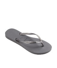 HAVAIANAS SLIM LOGO Chancletas acero / gris - Zapatos Mujer - 3