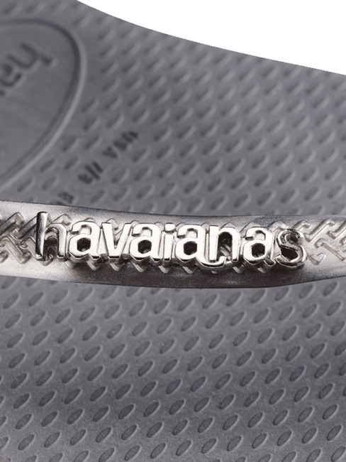 SLIM LOGO Chancletas acero / gris - Zapatos Mujer