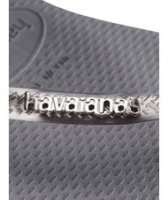 HAVAIANAS SLIM LOGO Chancletas acero / gris - Zapatos Mujer - 4
