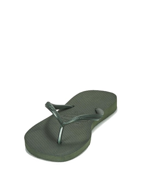 Chanclas SLIM verde olivo - Zapatos Mujer