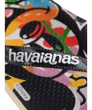 HAVAIANAS DISNEY STYLISH Chancletas beige/negro/naranja sangre - Zapatos unisex - 4