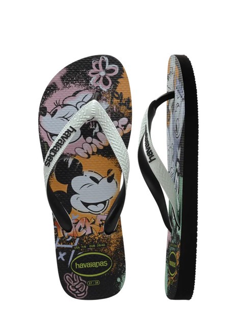 DISNEY STYLISH Chancletas negro/blanco/negro - Zapatos unisex