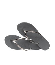 HAVAIANAS YOU METALLIC Chanclas de goma acero gris/grafito metalizado - Zapatos Mujer - 4