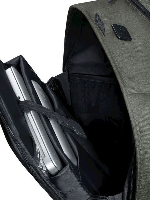 SECURIPAK  SECURIPAK Mochila con sistema antirrobo, para portátil de 15,6" follaje verde - Mochilas para portátil