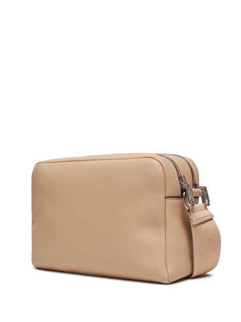 CK JEANS OVER WEBBING  Mini bolso de hombro arena de porcelana - Bolsos Mujer