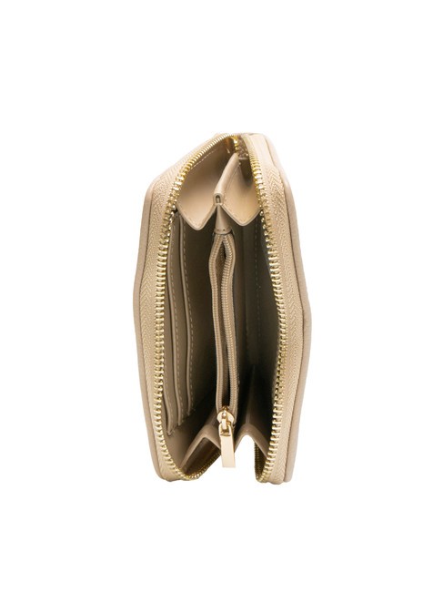 CLAIRE Cartera pequeña con cremallera arena - Carteras Mujer