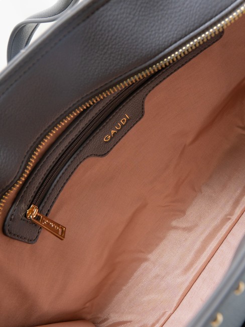 CAMILLA Bolso shopper con tachuelas gris - Bolsos Mujer