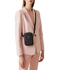 BORBONESE CLASSICA Microbolso porta smartphone negro oscuro - Bolsos Mujer - 4