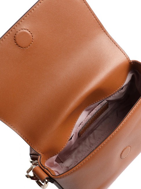 LUNA Minibolso de piel café de caramelo - Bolsos Mujer