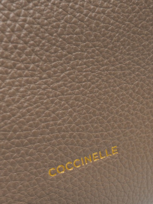 BLUE SOFT Bolso de mano en piel martillada &eacute;bano - Bolsos Mujer