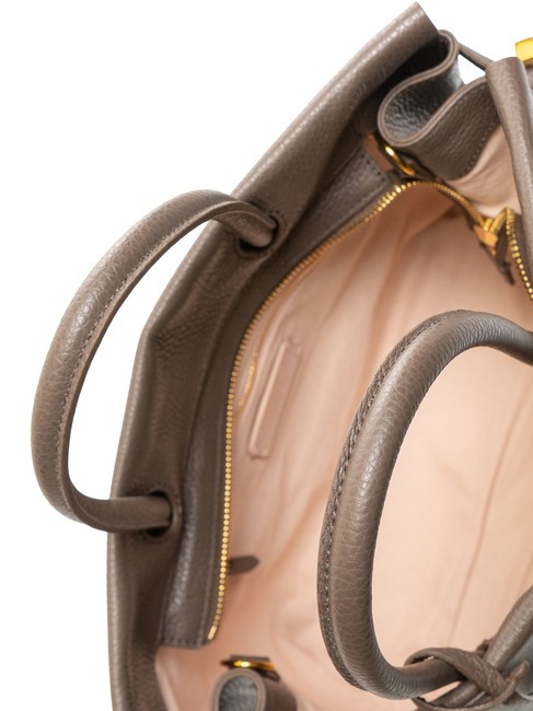 BLUE SOFT Bolso de mano en piel martillada &eacute;bano - Bolsos Mujer