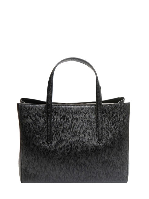 SWAP Bolso de mano en piel martillada negro - Bolsos Mujer