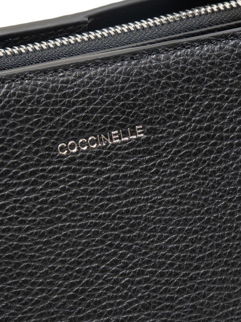 SWAP Bolso de mano en piel martillada negro - Bolsos Mujer