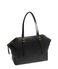 COCCINELLE CHERRY Bolso shopping al hombro de piel martillada negro - Bolsos Mujer - 2