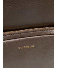 COCCINELLE JEN Mochila redonda de piel con bolsillo. &eacute;bano - Bolsos Mujer - 5