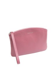 COCCINELLE ROUNDED ENVELOPE Bolso de mano de piel con pu&ntilde;o rosa pulpa - Bolsos Mujer - 2