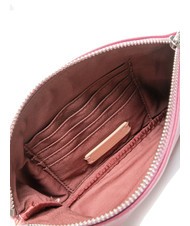 COCCINELLE ROUNDED ENVELOPE Bolso de mano de piel con pu&ntilde;o rosa pulpa - Bolsos Mujer - 5