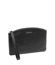 COCCINELLE ROUNDED ENVELOPE Bolso de mano de piel con pu&ntilde;o negro - Bolsos Mujer - 2