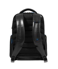 PIQUADRO BLUE SQUARE  Mochila de cuero para portátil de 15,6" negro - Mochilas para portátil - 3