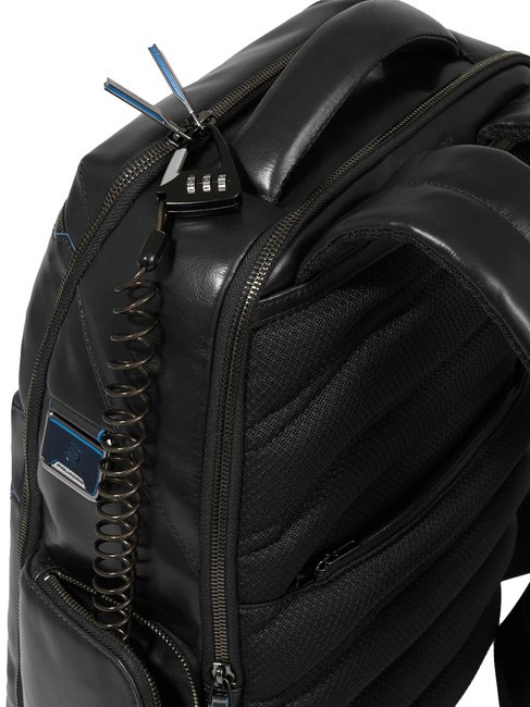 BLUE SQUARE  Mochila de cuero para portátil de 15,6" negro - Mochilas para portátil