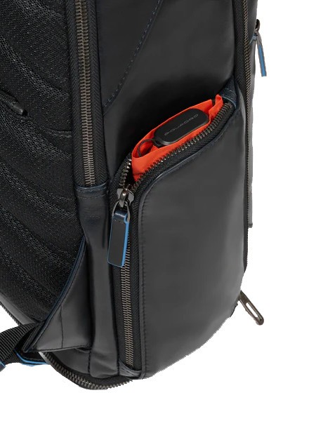 BLUE SQUARE  Mochila de cuero para portátil de 15,6" negro - Mochilas para portátil