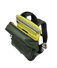 PIQUADRO CORNER SPECIALE GOMMATO  Mochila para PC de 14" VERDE - Mochilas para portátil - 5