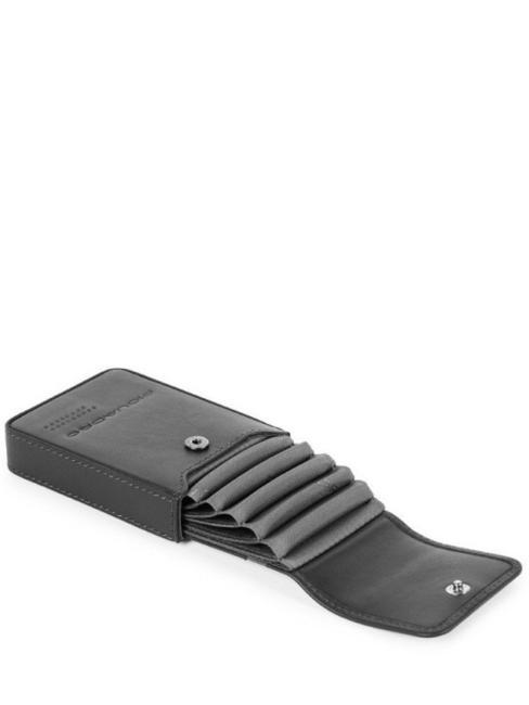 CAMPIONARIO - URBAN Tarjetero de piel negro - Carteras Hombre