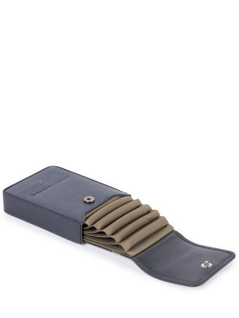 CAMPIONARIO - URBAN Tarjetero de piel azul - Carteras Hombre