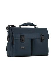 PIQUADRO CAMPIONARIO - HARPER Malet&iacute;n para port&aacute;til de 15,6", en piel azul - Maletines de Trabajo - 2