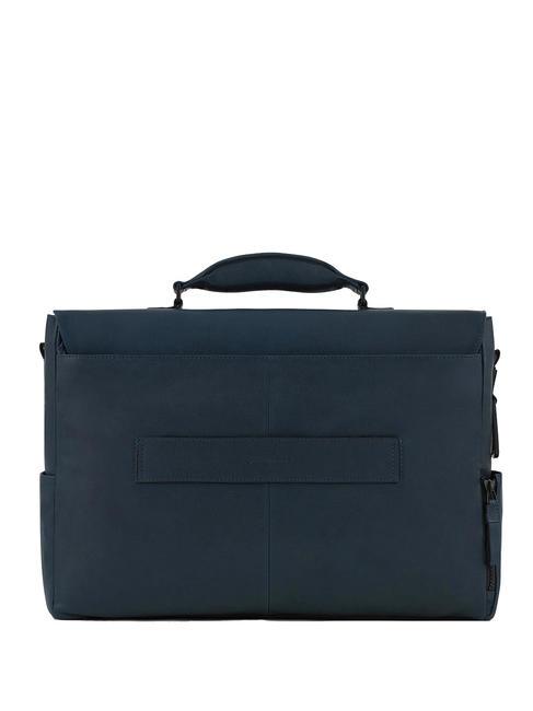 CAMPIONARIO - HARPER Malet&iacute;n para port&aacute;til de 15,6", en piel azul - Maletines de Trabajo