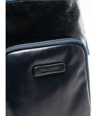 PIQUADRO CAMPIONARIO -  B2 REVAMP Bolso bandolera de piel para ipad azul - Mochilas para port&aacute;til - 2