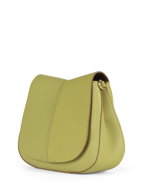 HELENA ROUND Bolso de piel con doble bandolera. inmaduro - Bolsos Mujer