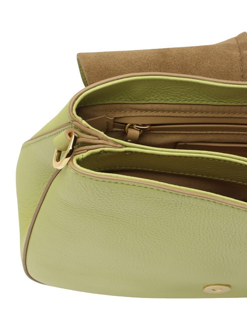 HELENA ROUND Bolso de piel con doble bandolera. inmaduro - Bolsos Mujer