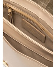 GIANNI CHIARINI HELENA ROUND Bolso de piel con solapa crema - Bolsos Mujer - 4