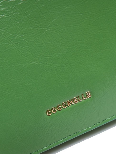 BEAT ROCK Bolso con solapa en piel agrietada menta - Bolsos Mujer