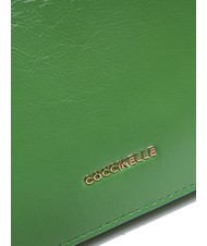 COCCINELLE BEAT ROCK Bolso con solapa en piel agrietada menta - Bolsos Mujer - 5
