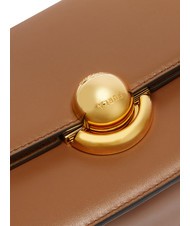 FURLA SFERA Bolso bandolera de piel con solapa brandy - Bolsos Mujer - 3