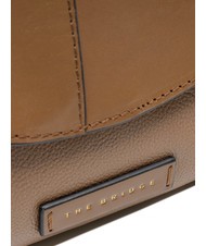 THE BRIDGE ELISABETTA Bolso bandolera de piel con solapa ostra abb. oro - Bolsos Mujer - 3