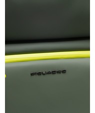 PIQUADRO CORNER SPECIALE GOMMATO Carro para equipaje de mano resistente al agua VERDE - Equipaje de mano - 6