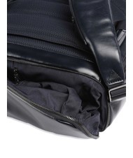 PIQUADRO BLUE SQUARE  Mochila de cuero para portátil de 15,6" azul - Mochilas para portátil - 4