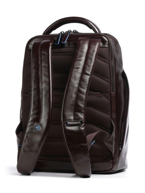 BLUE SQUARE Mochila de piel, soporte para portátil de 14" CAOBA - Mochilas para portátil