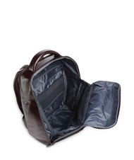 PIQUADRO BLUE SQUARE Mochila de piel, soporte para portátil de 14" CAOBA - Mochilas para portátil - 4