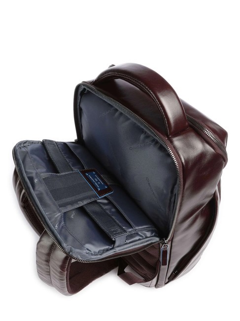 BLUE SQUARE Mochila de piel, soporte para portátil de 14" CAOBA - Mochilas para portátil